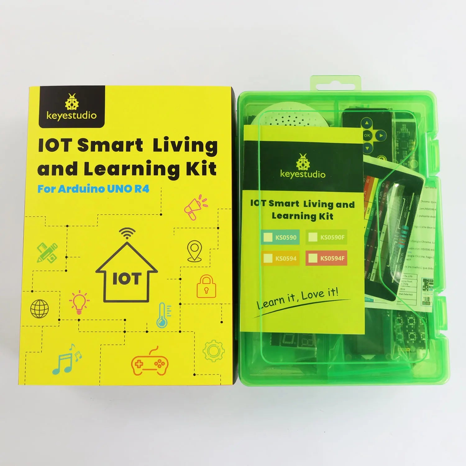 Keyestudio Programming Starter Smart Living And Learning Kit With Original Arduino U-NO R4 Minima Board For Arduino