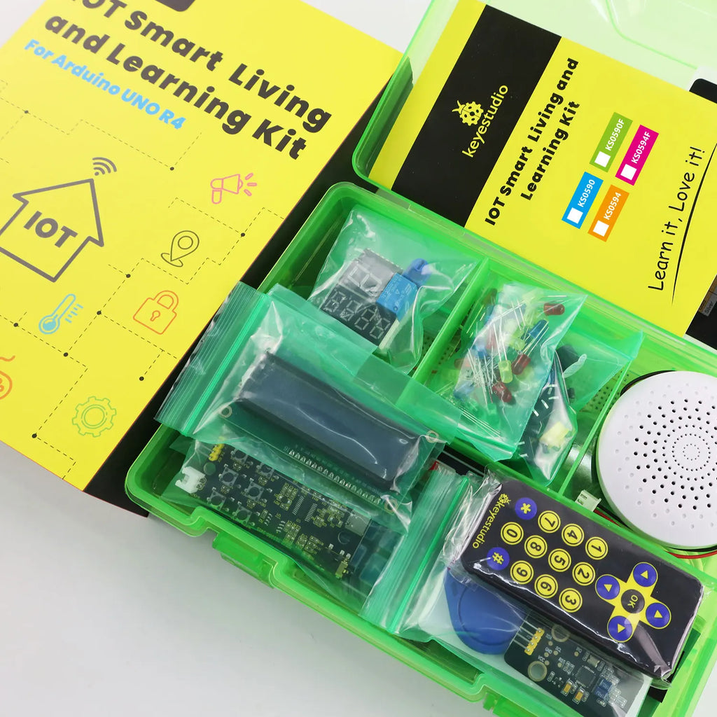 Keyestudio Programming Starter Smart Living And Learning Kit With Original Arduino U-NO R4 Minima Board For Arduino