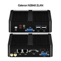 Helorpc Pfense Industrial Mini PC Inter Celeron Processor with 4XUSB HDMI VGA 2XRS232 Support Windows10/11 LINUX Deskto Computer