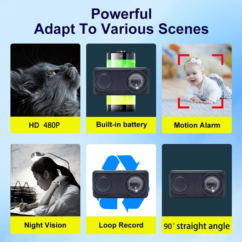 4K Camera WiFi Wireless Remote Monitor Remote Security Detecting Camcorders Security Protection Indoor Real-Time Surveillance