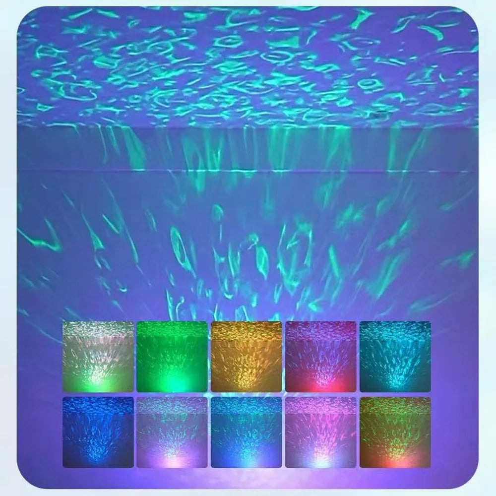 USB LED Night Light Starry Sky Projector Lamp Aurora DC 5V RGB Remote Control Rotating Lighting for Home Party Room Decoration