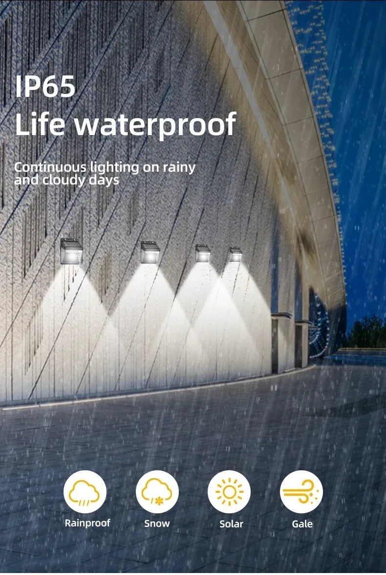 6/30 LED Solar Light PIR Motion Sensor Wall Light Outdoor Solar Lamp Waterproof Solar Powered Sunlight Street Lamp Garden Decor
