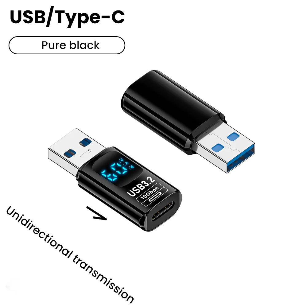 USB 3.2 Digital Display Adapter 10Gbps USB Male TO USB Female Converter Fast Charging Data Transafer USB C Adapter For PC Laptop