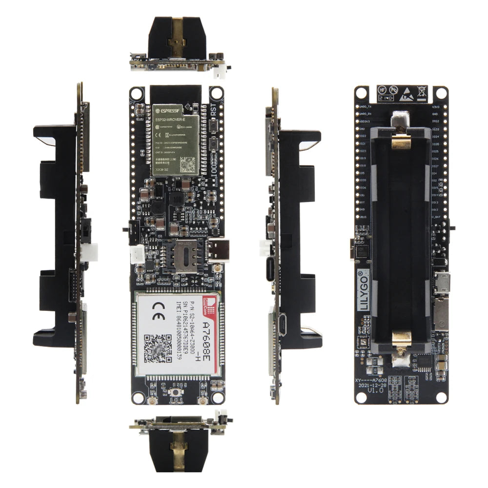 LILYGO® T-SIM A7608E-H A7608SA-H ESP32 LTE Cat 4 High Speed 4G Network GPS Antenna Wireless WiFi Bluetooth Development Board