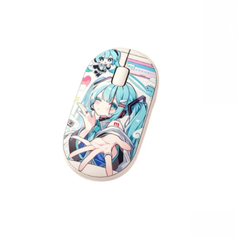 Hatsune Miku E-sports series Mechanical keyboard machinist 68 key customized axis wireless keyboard Wired Headset wireless mouse