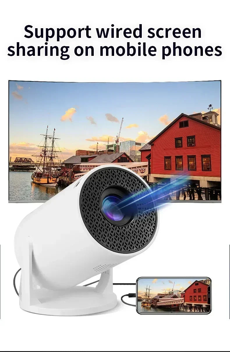 2026 HY300 Outdoor portable LED Projector 4KWifi 1080P 1280 720P HD Home Cinema Video Movies Video Game Projection