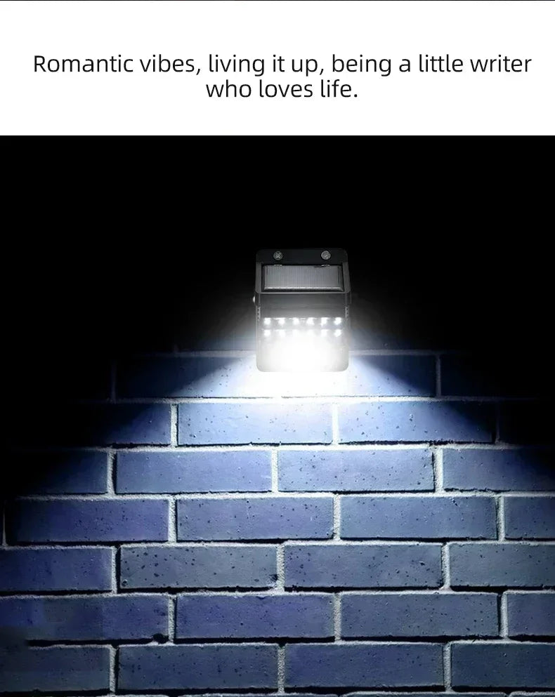6/30 LED Solar Light PIR Motion Sensor Wall Light Outdoor Solar Lamp Waterproof Solar Powered Sunlight Street Lamp Garden Decor