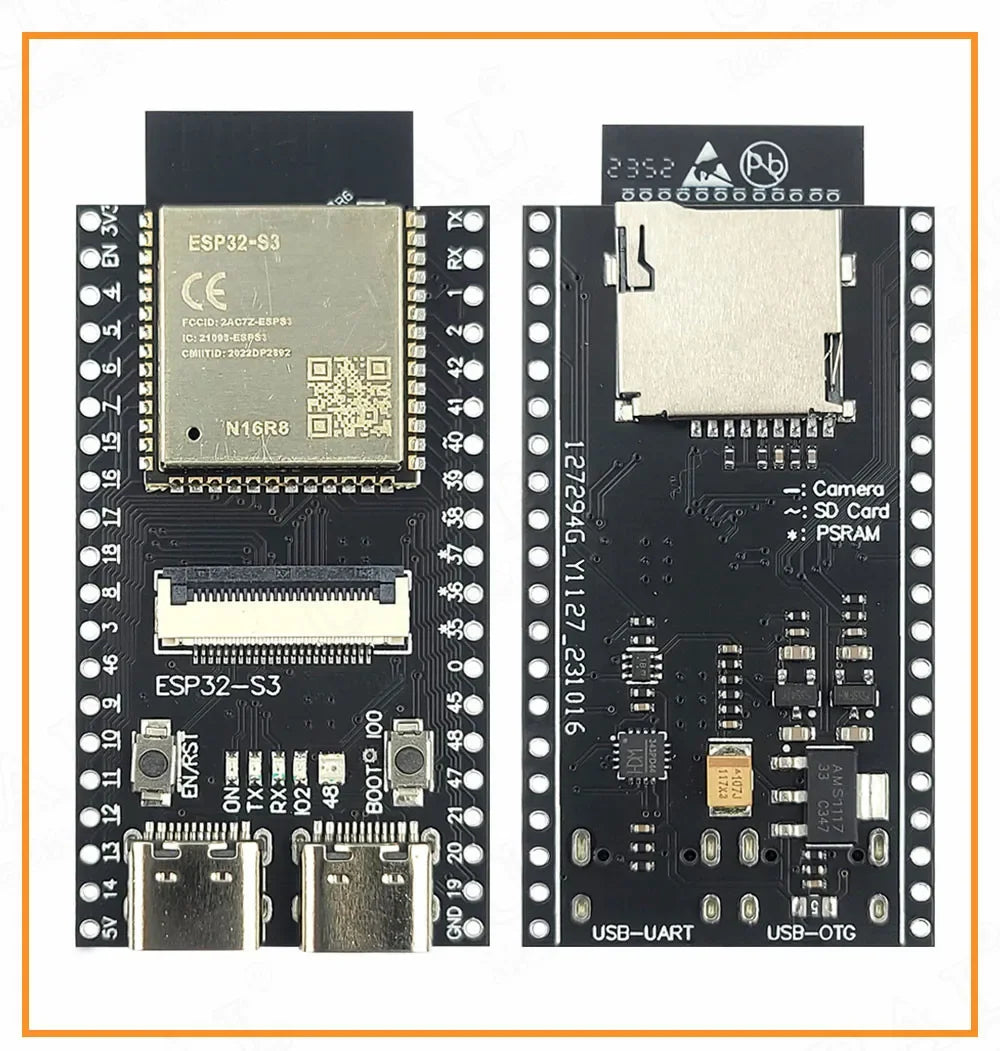 ESP32 S3 N16R8 CAM Development Board 2.4G Wifi BT Camera Module for OV2640 OV5640 8MB PSRAM 16MB FLASH ESP32-S3WROOM N16R8