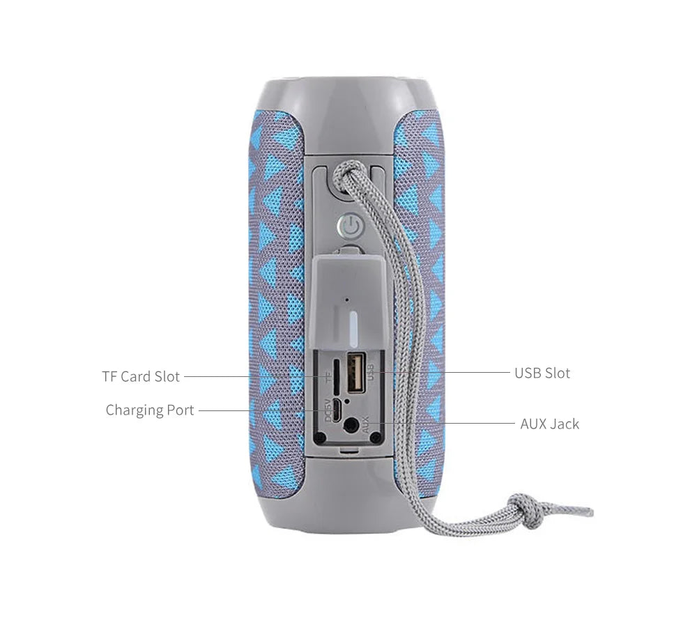 Bluetooth Speaker T&G TG117 Portable TWS Sound Box Waterproof Loudspeaker Outdoor Stereo Surround Speakers Support TF FM Radio