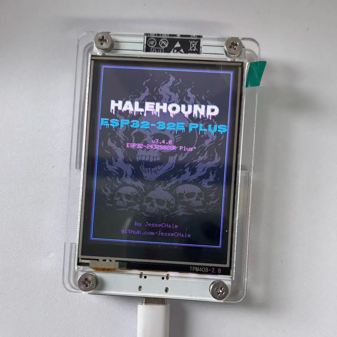 ESP32 HaleHound Dev Board: Firmware Version V3.4.0 WiFi/Bluetooth Net Monitor, 2.8" Touch, RSSI Readout