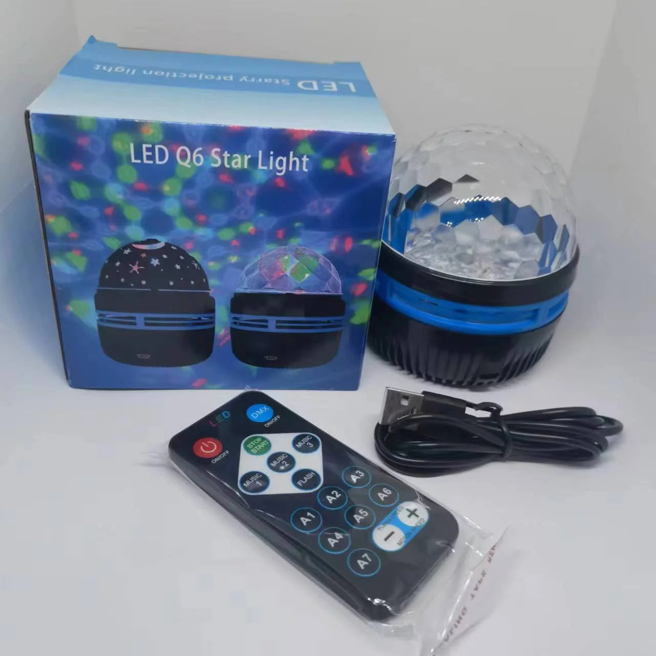 USB LED Night Light Starry Sky Projector Lamp Aurora DC 5V RGB Remote Control Rotating Lighting for Home Party Room Decoration