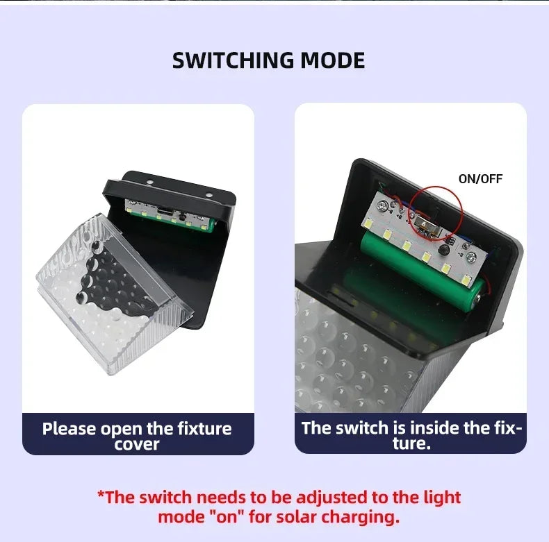 6/30 LED Solar Light PIR Motion Sensor Wall Light Outdoor Solar Lamp Waterproof Solar Powered Sunlight Street Lamp Garden Decor