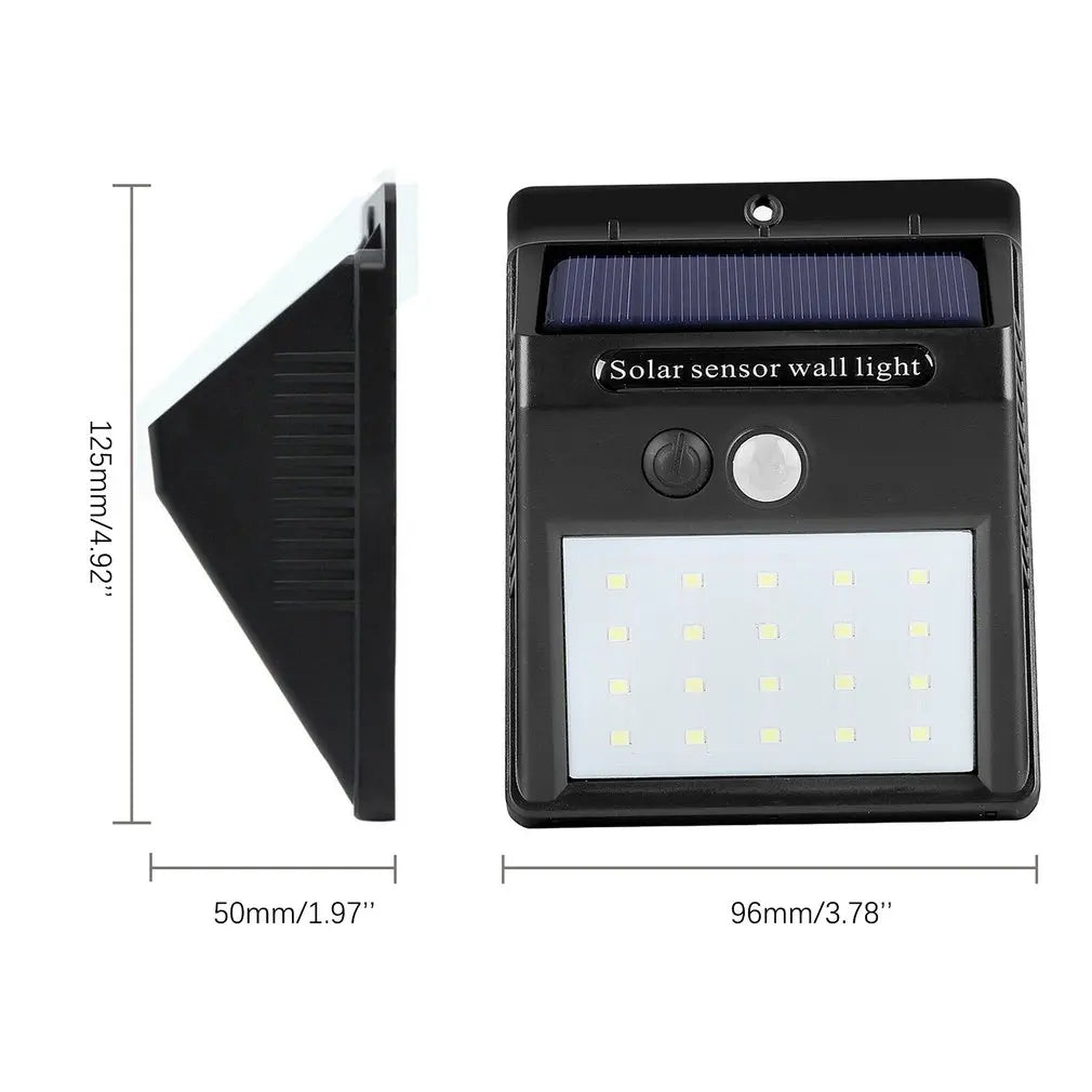 6/30 LED Solar Light PIR Motion Sensor Wall Light Outdoor Solar Lamp Waterproof Solar Powered Sunlight Street Lamp Garden Decor