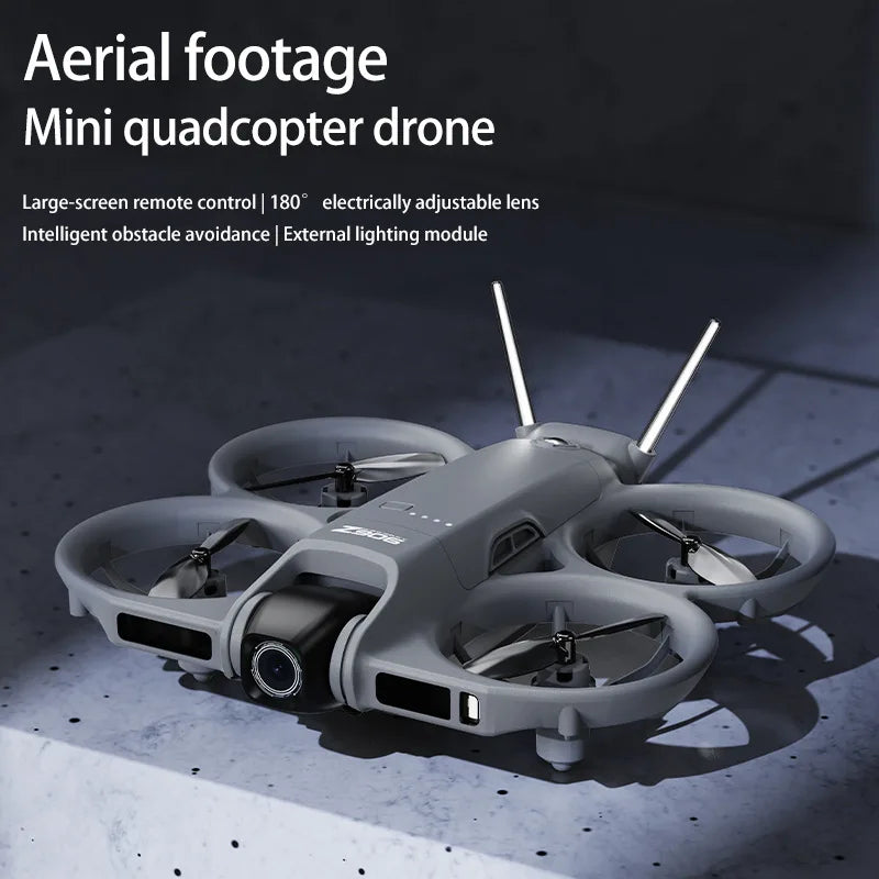 New Z906 Mini FPV Drone Big Screen Remote 180° Electric Adjust 4K Camera 3-Side Obstacle Avoidance Optical Flow With Landing Pad