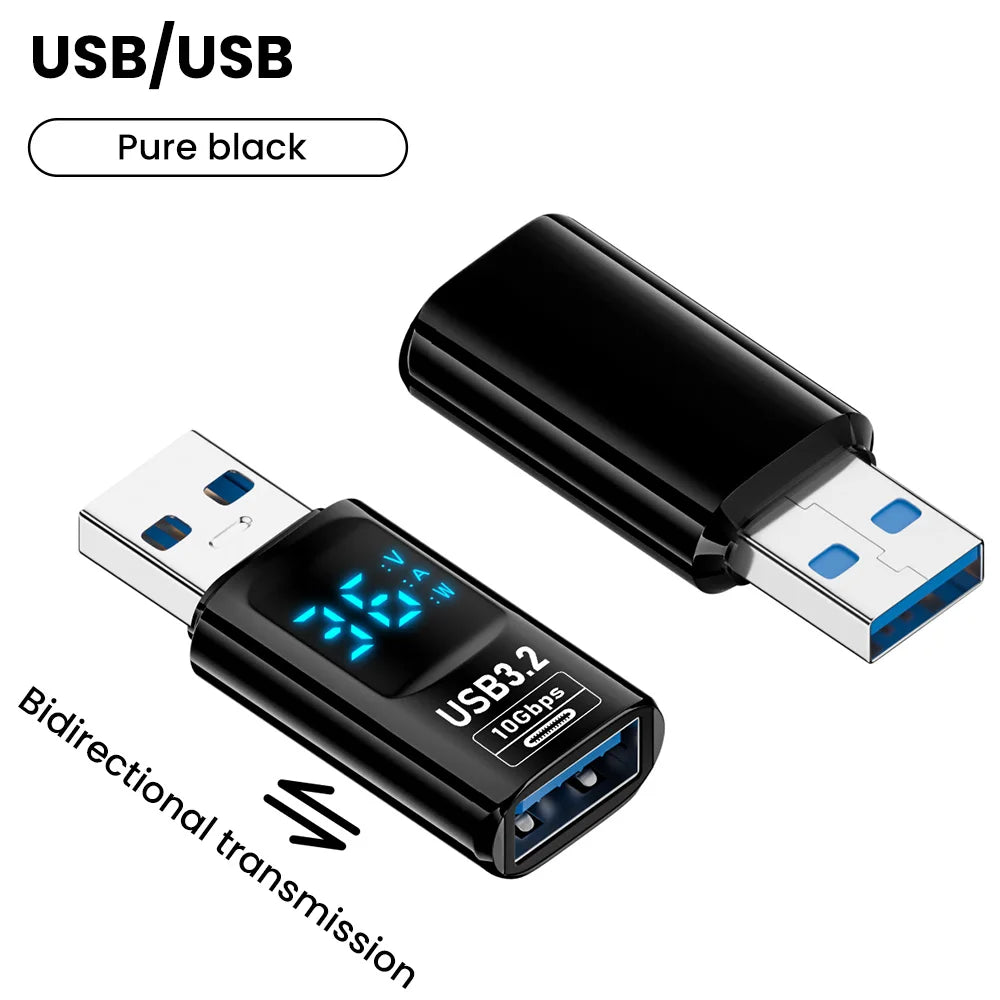 USB 3.2 Digital Display Adapter 10Gbps USB Male TO USB Female Converter Fast Charging Data Transafer USB C Adapter For PC Laptop