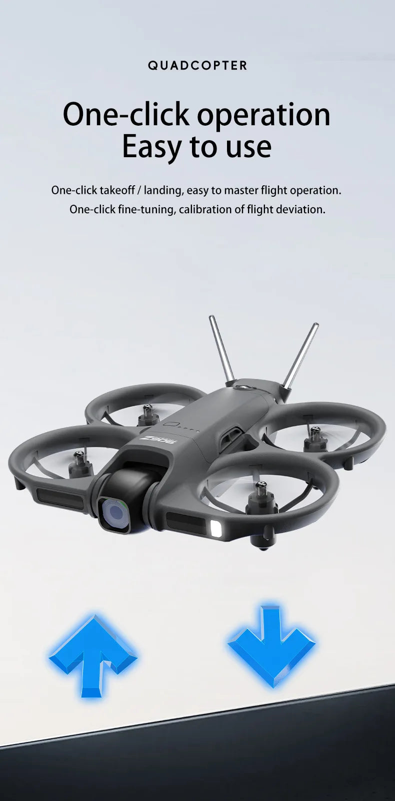 New Z906 Mini FPV Drone Big Screen Remote 180° Electric Adjust 4K Camera 3-Side Obstacle Avoidance Optical Flow With Landing Pad