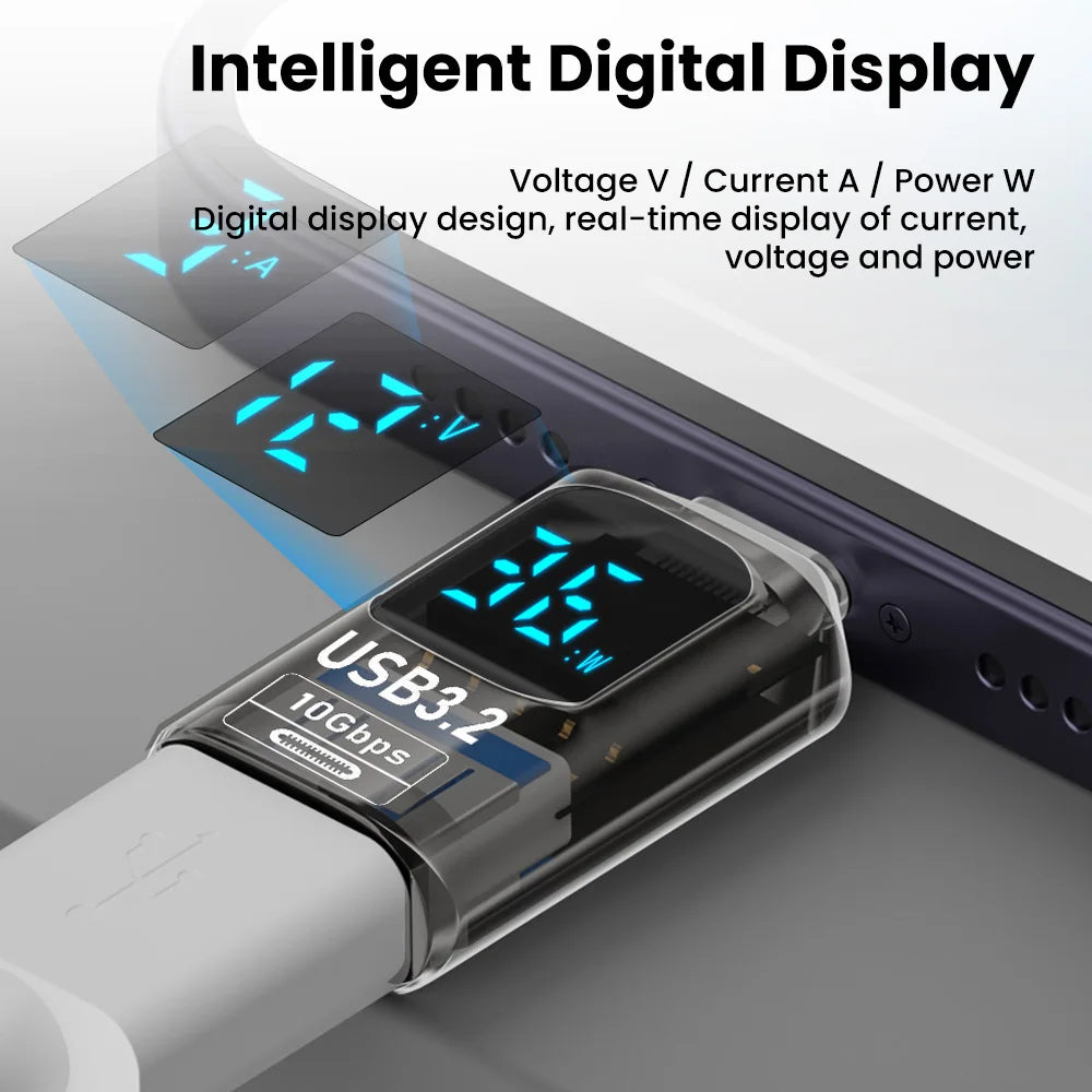 USB 3.2 Digital Display Adapter 10Gbps USB Male TO USB Female Converter Fast Charging Data Transafer USB C Adapter For PC Laptop