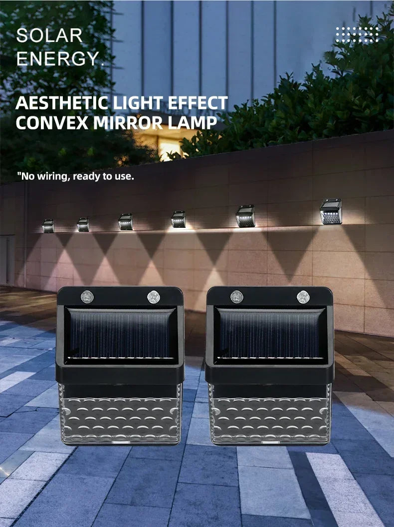 6/30 LED Solar Light PIR Motion Sensor Wall Light Outdoor Solar Lamp Waterproof Solar Powered Sunlight Street Lamp Garden Decor