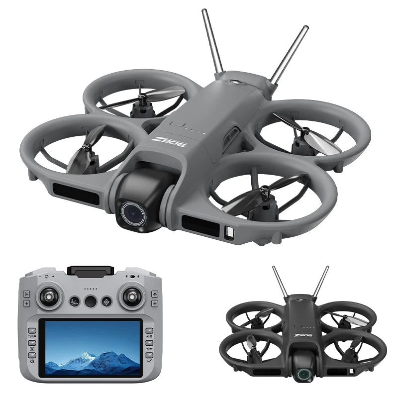 New Z906 Mini FPV Drone Big Screen Remote 180° Electric Adjust 4K Camera 3-Side Obstacle Avoidance Optical Flow With Landing Pad