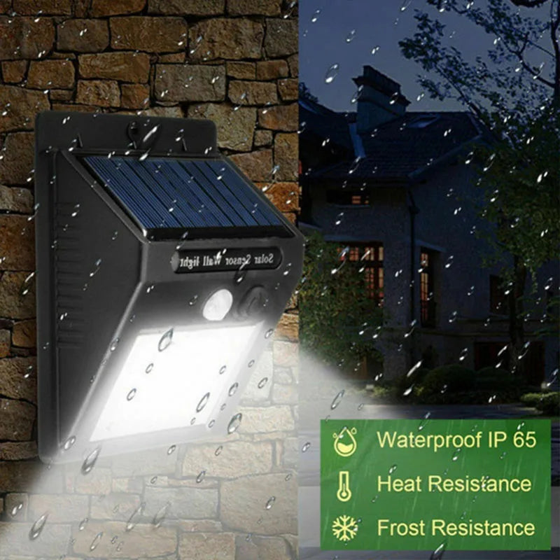 6/30 LED Solar Light PIR Motion Sensor Wall Light Outdoor Solar Lamp Waterproof Solar Powered Sunlight Street Lamp Garden Decor