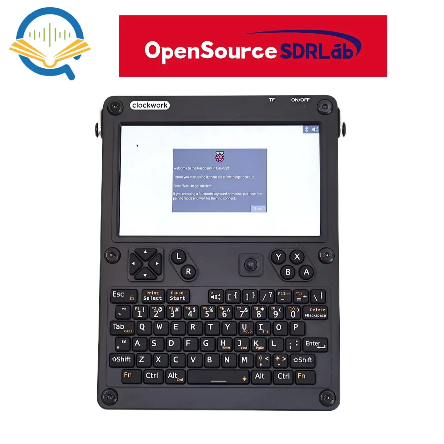 OpenSourceSDRLab uConsole Kit RPI-CM4 Lite with ClockworkPi v3.14 mainboard