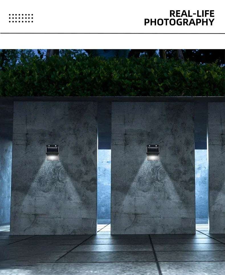 6/30 LED Solar Light PIR Motion Sensor Wall Light Outdoor Solar Lamp Waterproof Solar Powered Sunlight Street Lamp Garden Decor