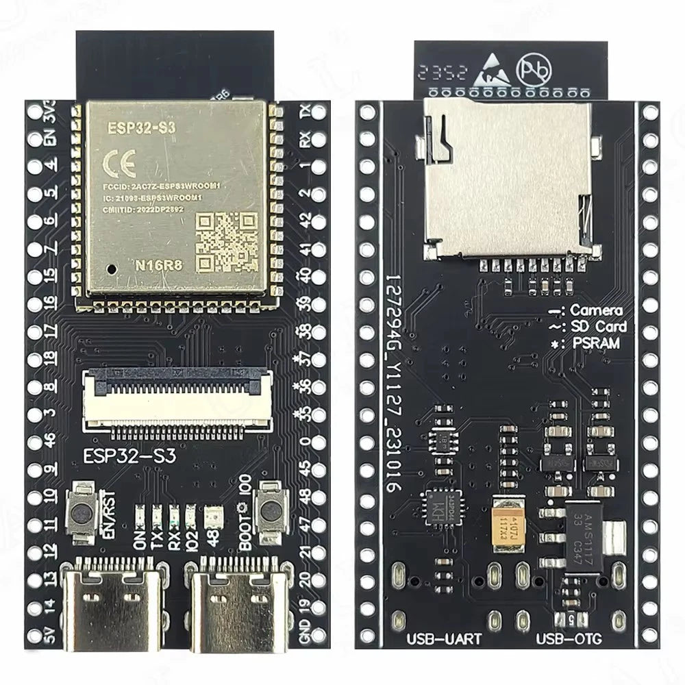 ESP32 S3 N16R8 CAM Development Board 2.4G Wifi BT Camera Module for OV2640 OV5640 8MB PSRAM 16MB FLASH ESP32-S3WROOM N16R8